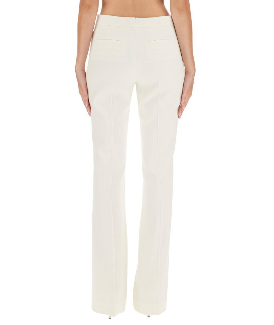 TOM FORD Белые шерстяные прямые брюки, фото 3