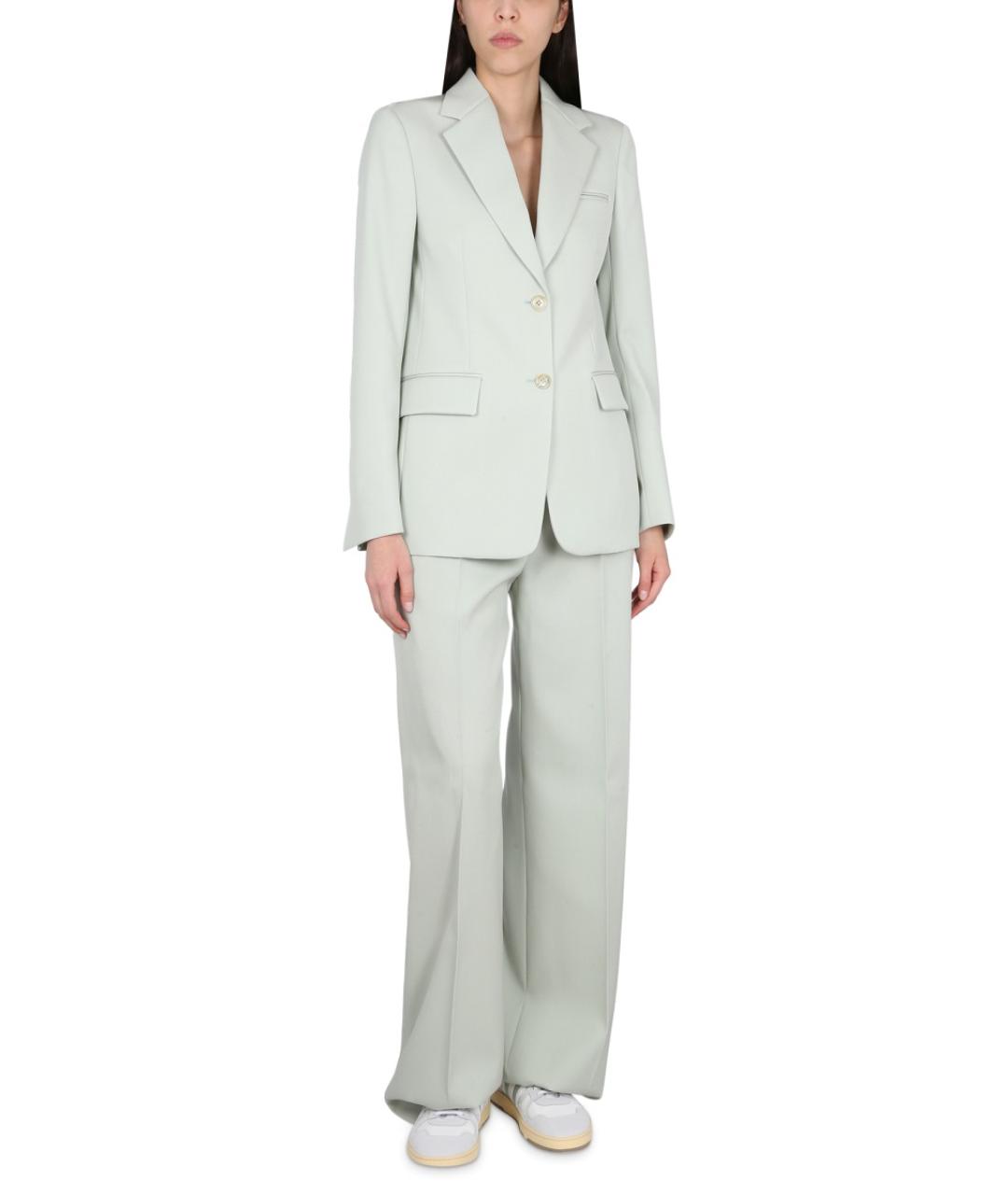 LANVIN Зеленый шерстяной жакет/пиджак, фото 3