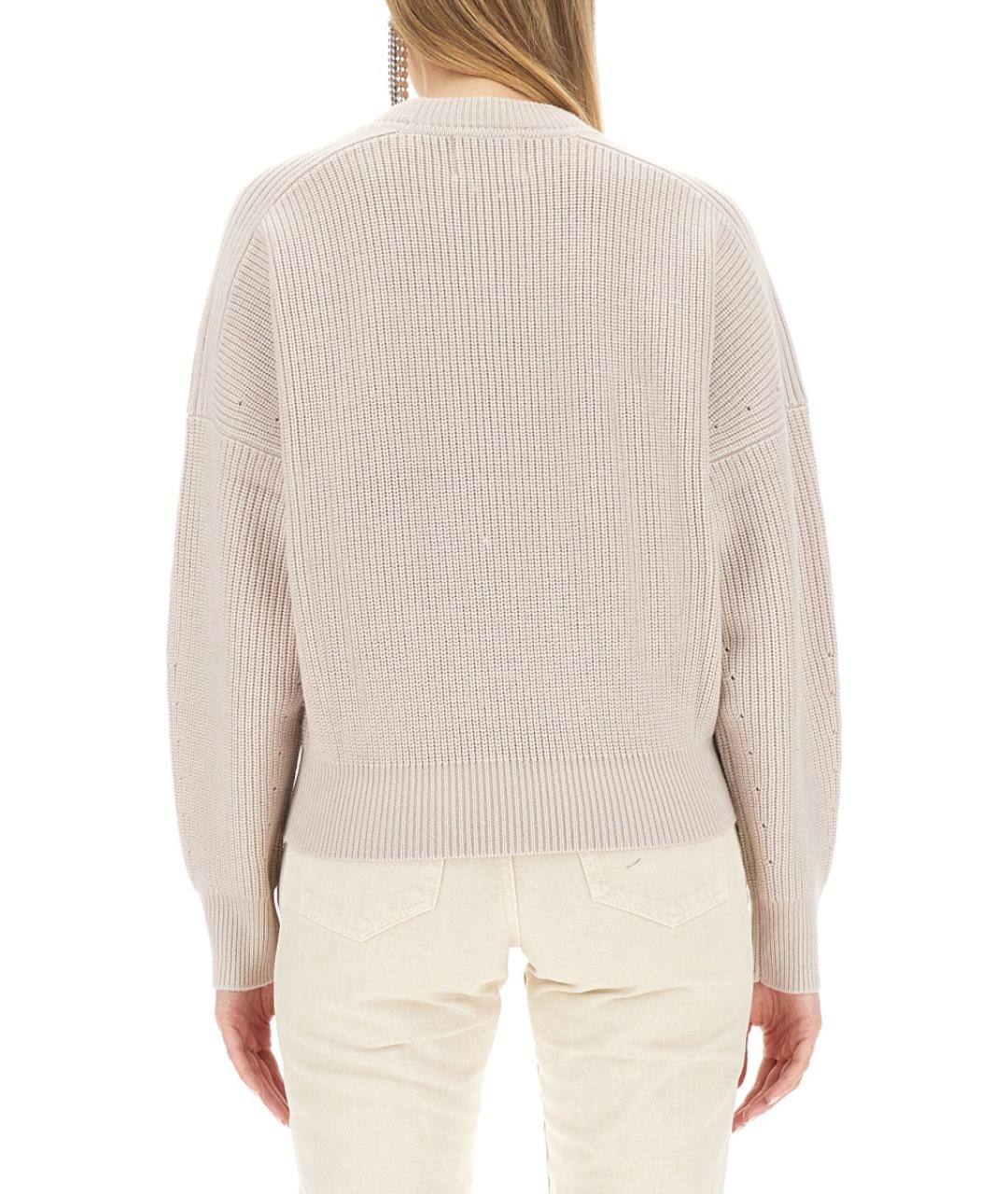 ISABEL MARANT Бежевый шерстяной джемпер / свитер, фото 4