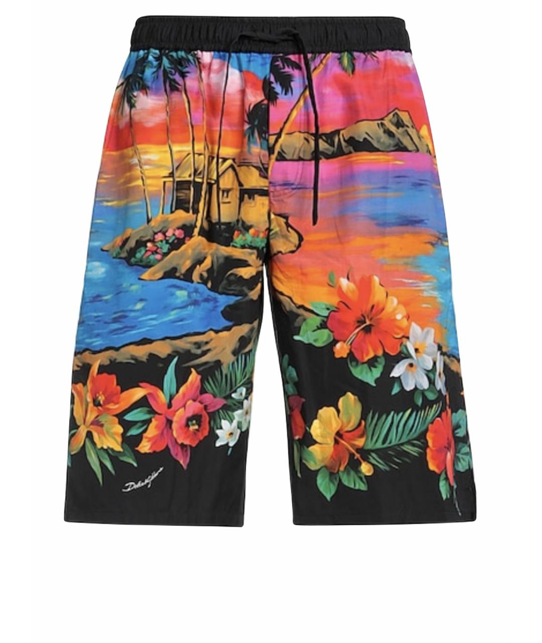 DOLCE&GABBANA Мульти хлопковые шорты, фото 1