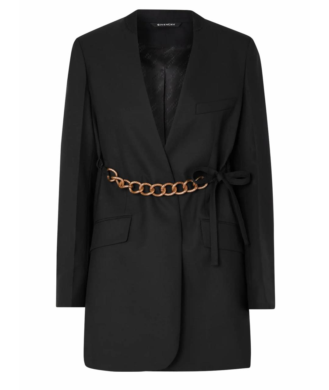 GIVENCHY Черный шерстяной жакет/пиджак, фото 1
