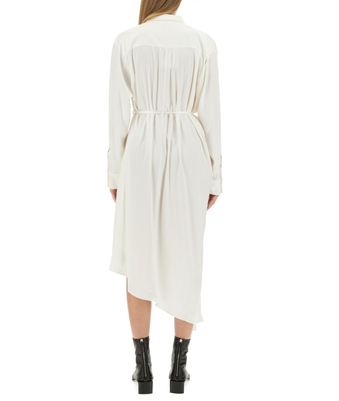 ACNE STUDIOS Белое вискозное повседневное платье, фото 4