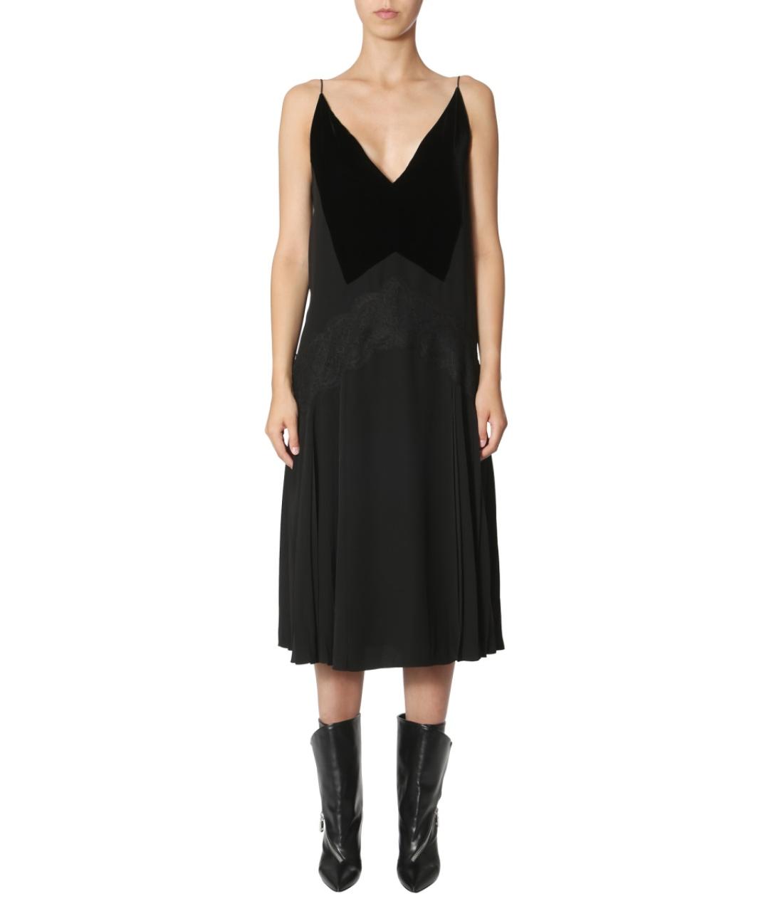 GIVENCHY Черное вискозное коктейльное платье, фото 2