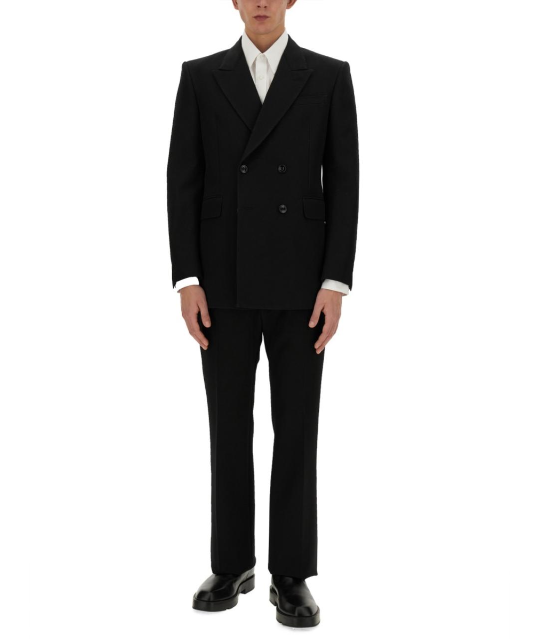 ALEXANDER MCQUEEN Черный хлопковый пиджак, фото 3