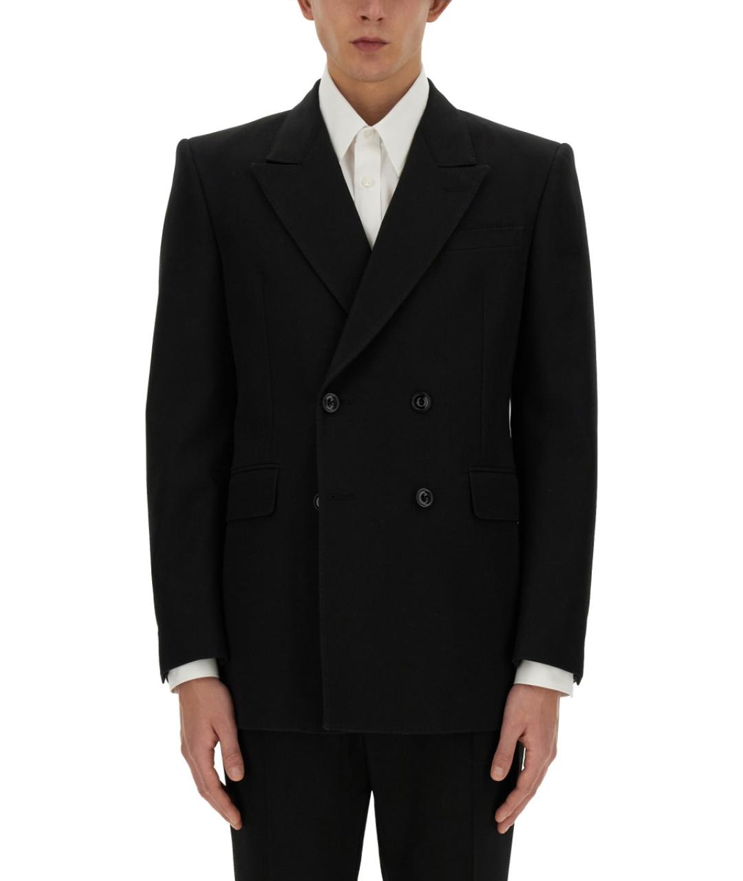 ALEXANDER MCQUEEN Черный хлопковый пиджак, фото 2