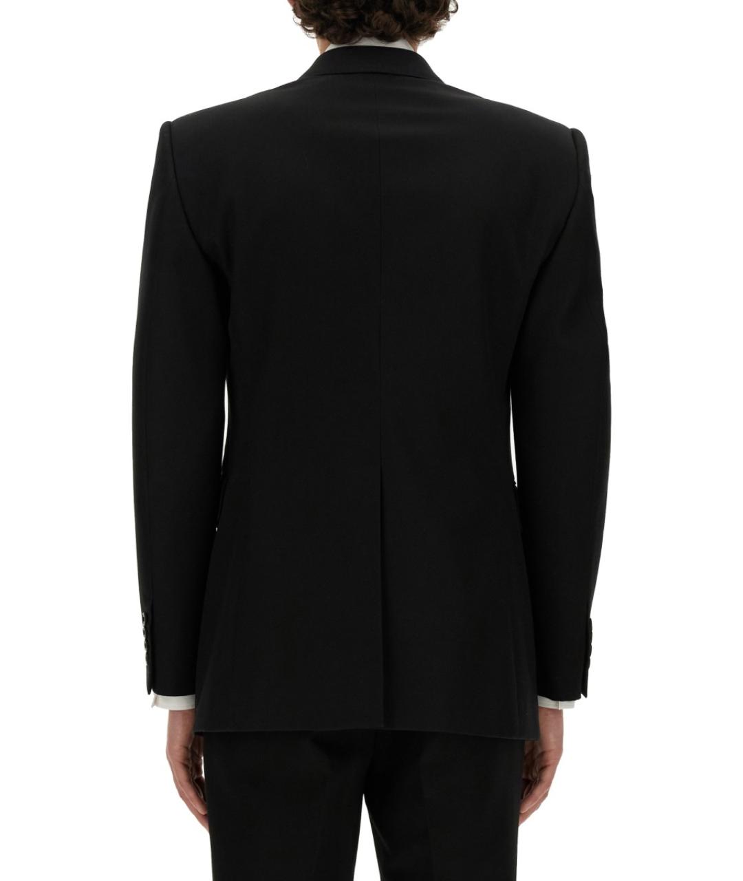 ALEXANDER MCQUEEN Черный хлопковый пиджак, фото 4