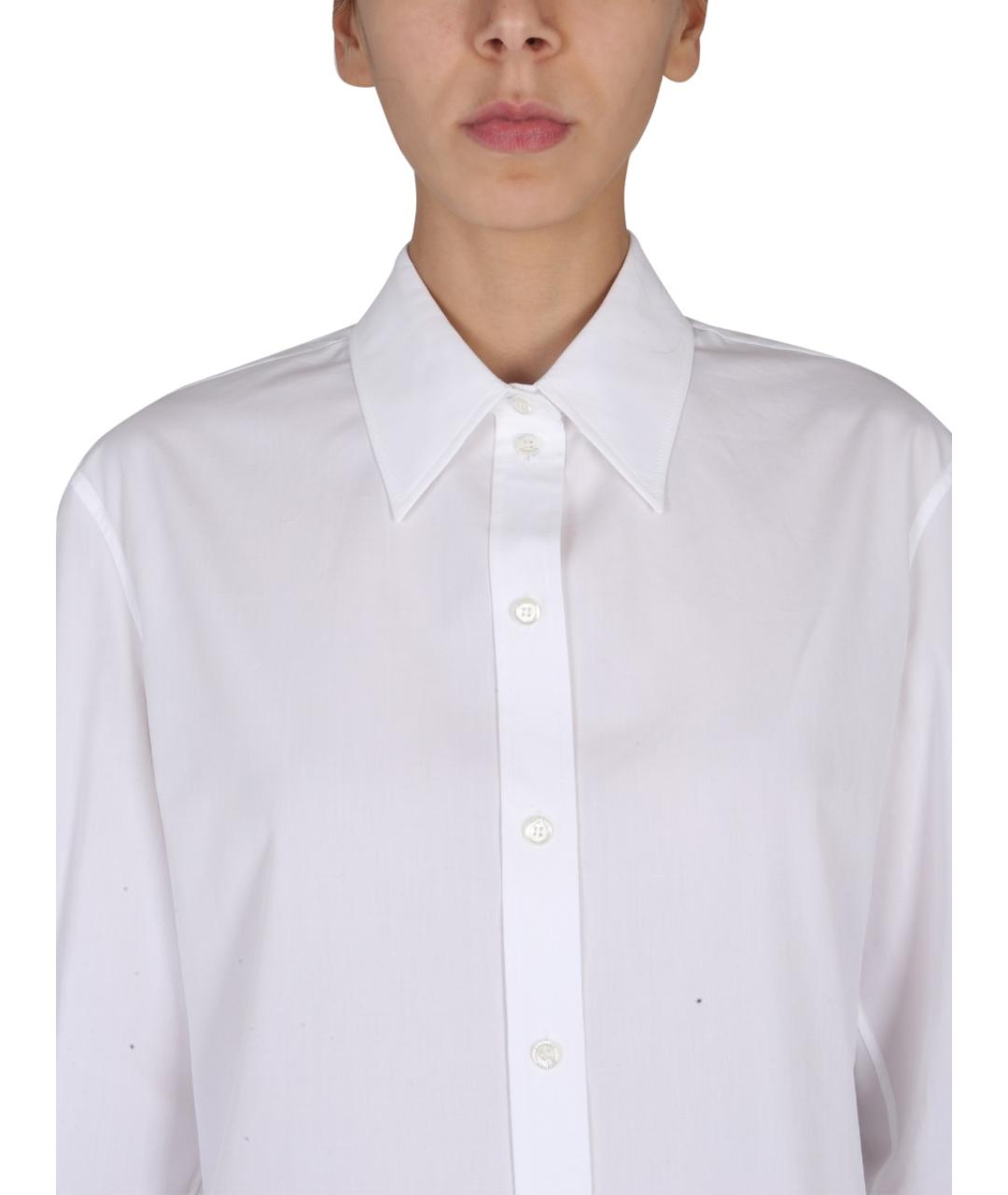 ALEXANDER MCQUEEN Белая хлопковая рубашка, фото 5