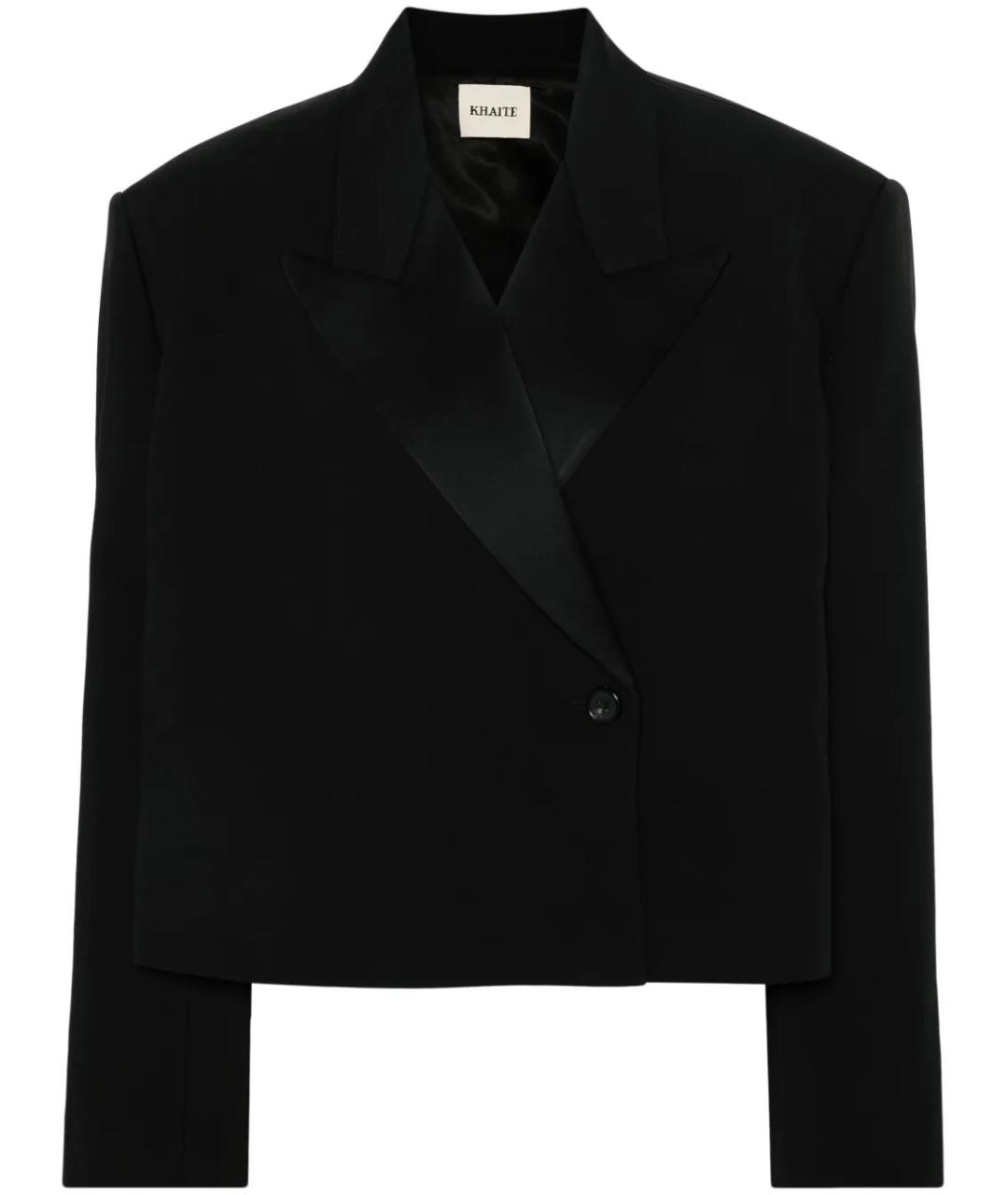 KHAITE Черный ацетатный жакет/пиджак, фото 1