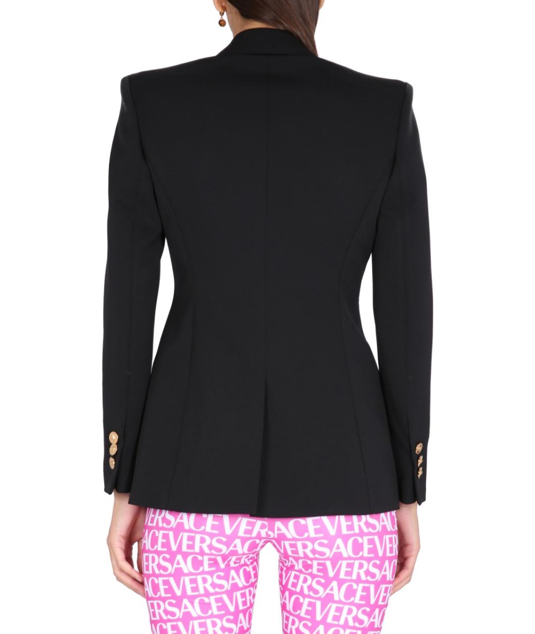 VERSACE Черный шерстяной жакет/пиджак, фото 4