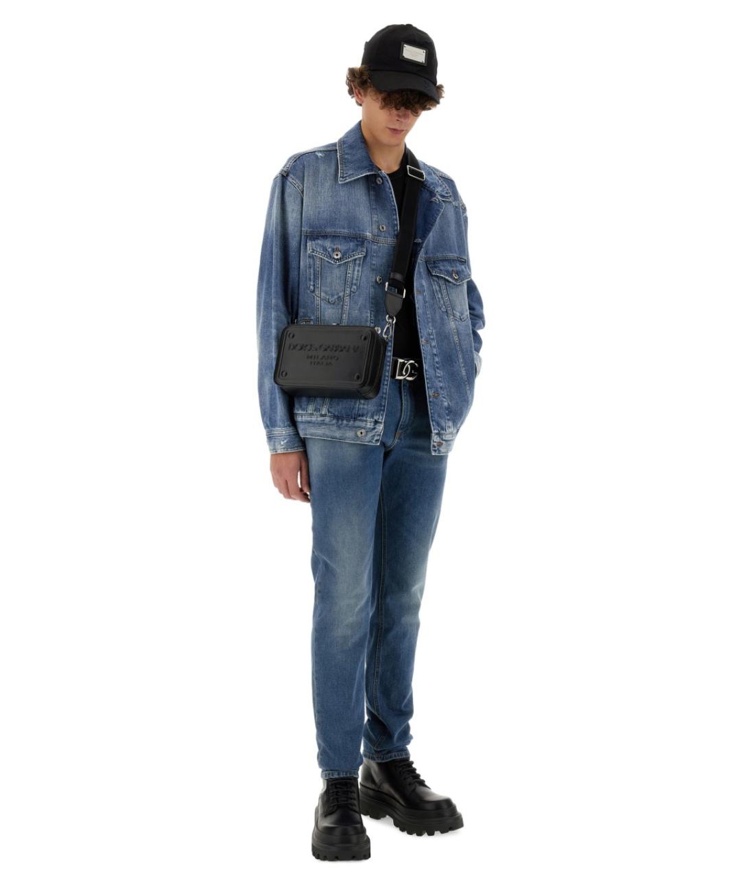 DOLCE&GABBANA Синяя хлопковая куртка, фото 3