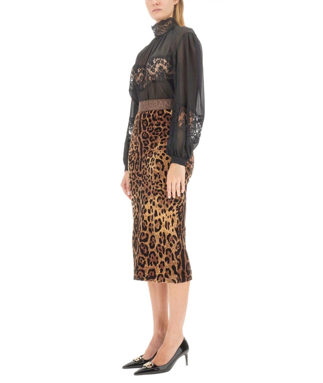 DOLCE&GABBANA Черная шелковая блузы, фото 3