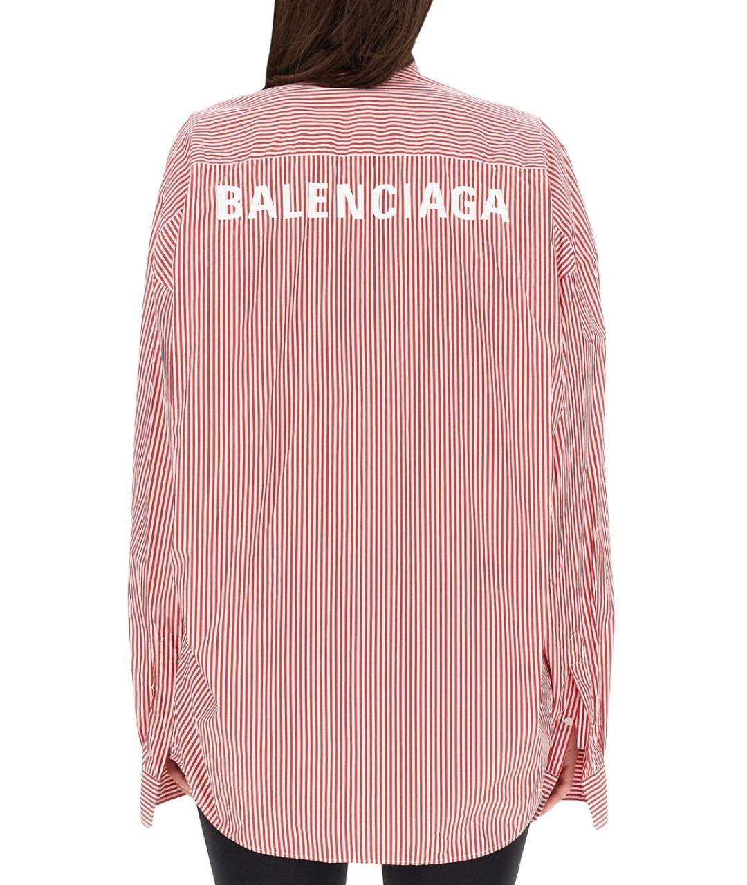 BALENCIAGA Красная хлопковая рубашка, фото 4