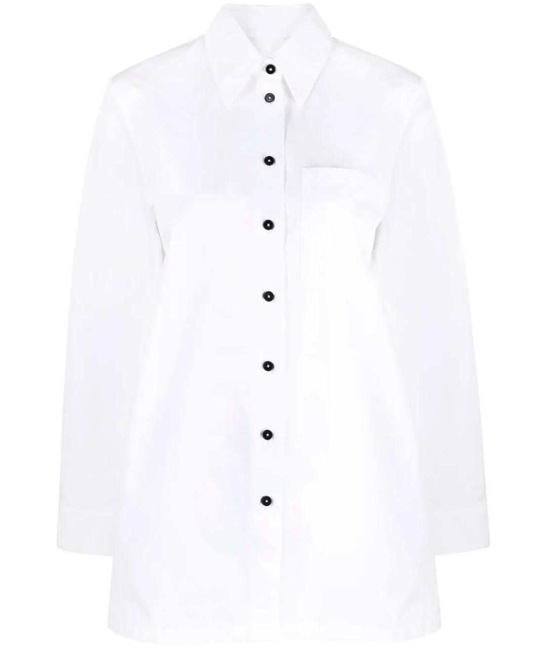 JIL SANDER Белая хлопковая рубашка, фото 1