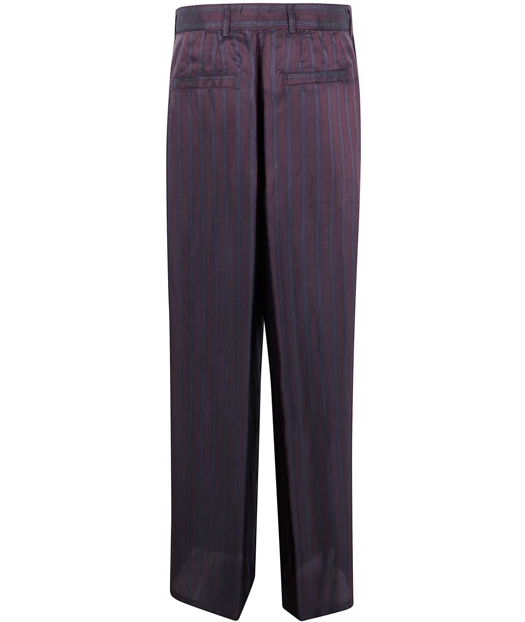 DRIES VAN NOTEN Мульти вискозные прямые брюки, фото 2