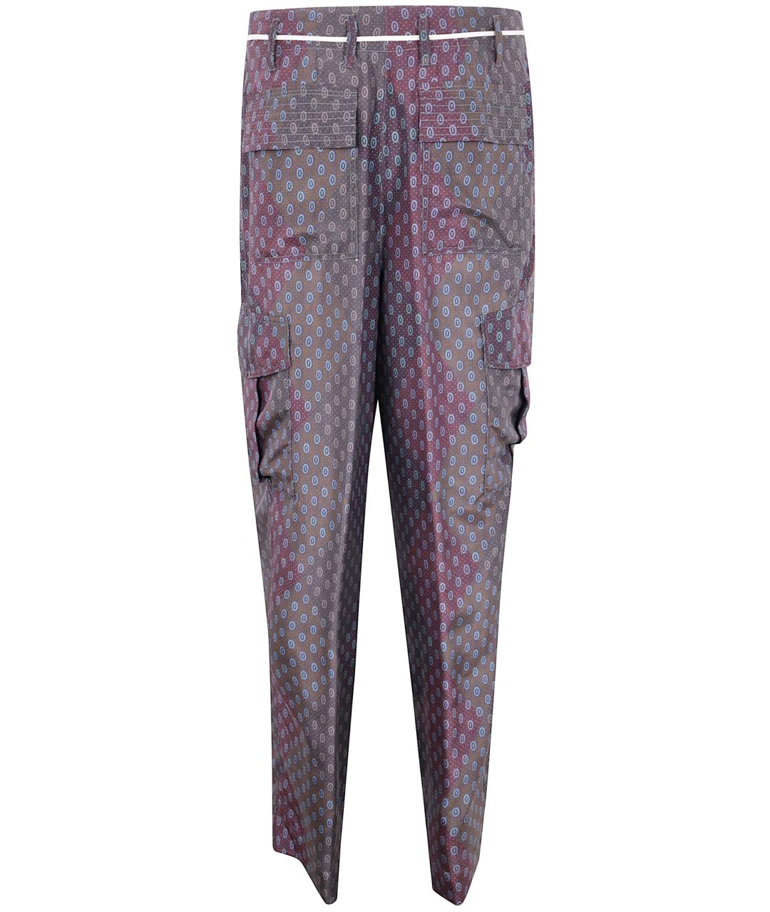 DRIES VAN NOTEN Мульти шелковые прямые брюки, фото 2