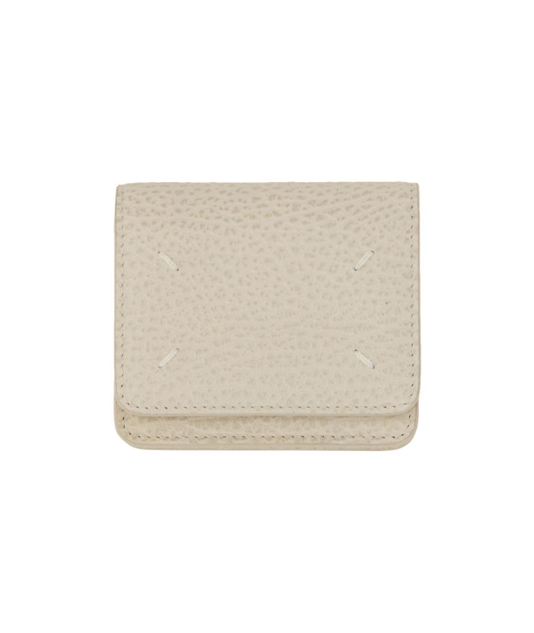 MAISON MARGIELA Серый кожаный кошелек, фото 1