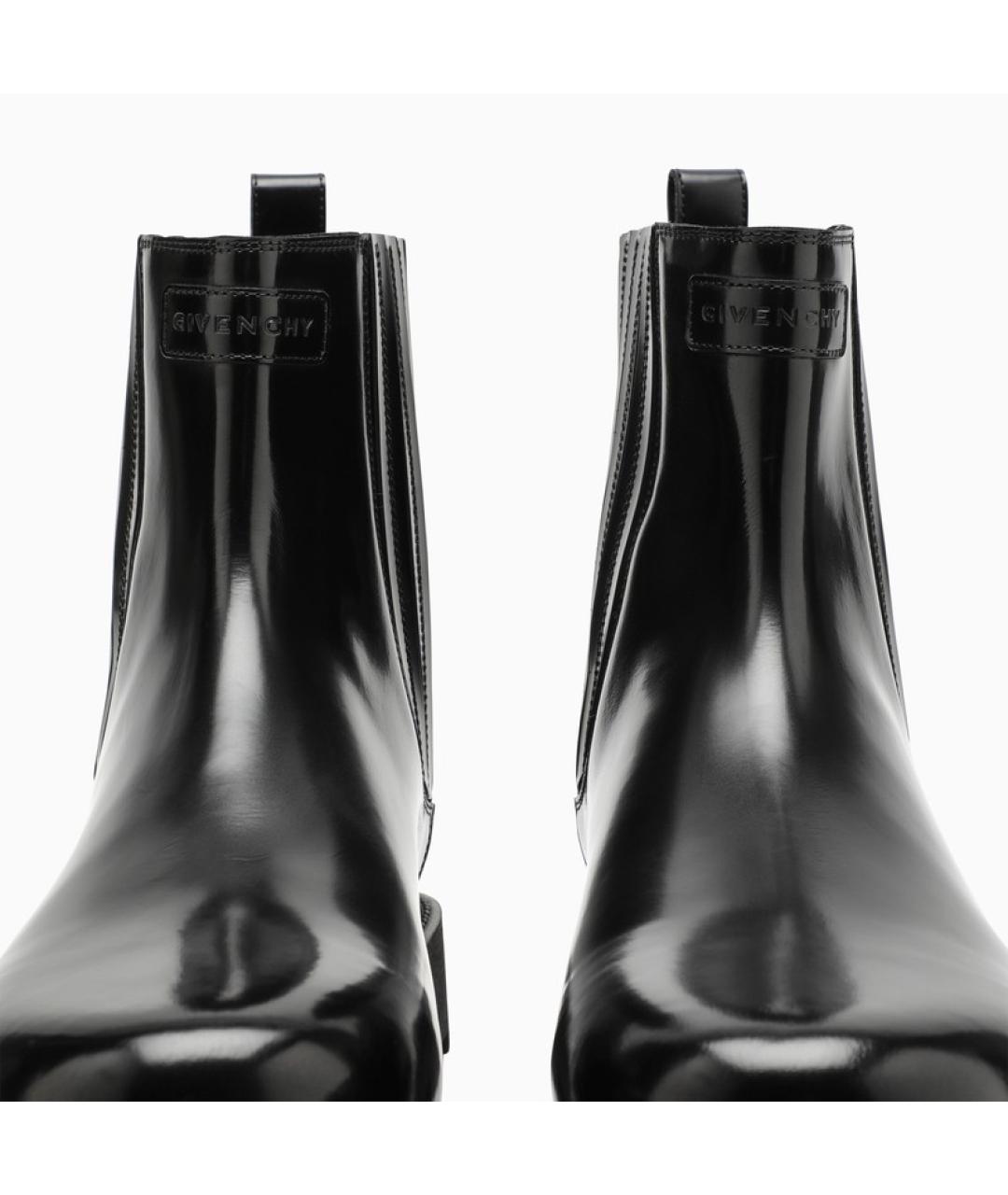 GIVENCHY Черные кожаные высокие ботинки, фото 5