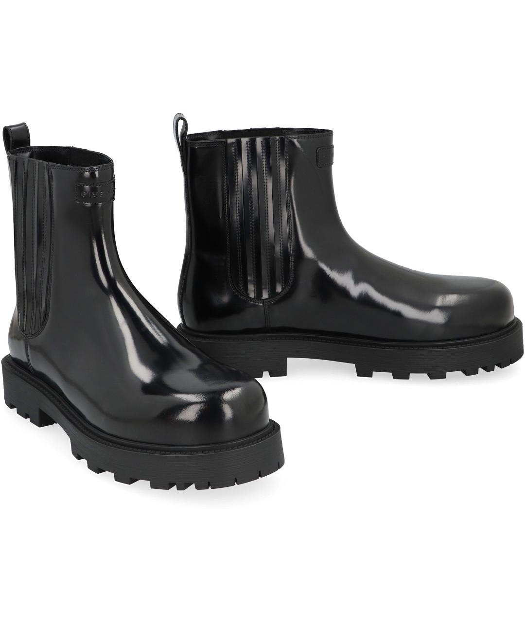 GIVENCHY Черные кожаные высокие ботинки, фото 3