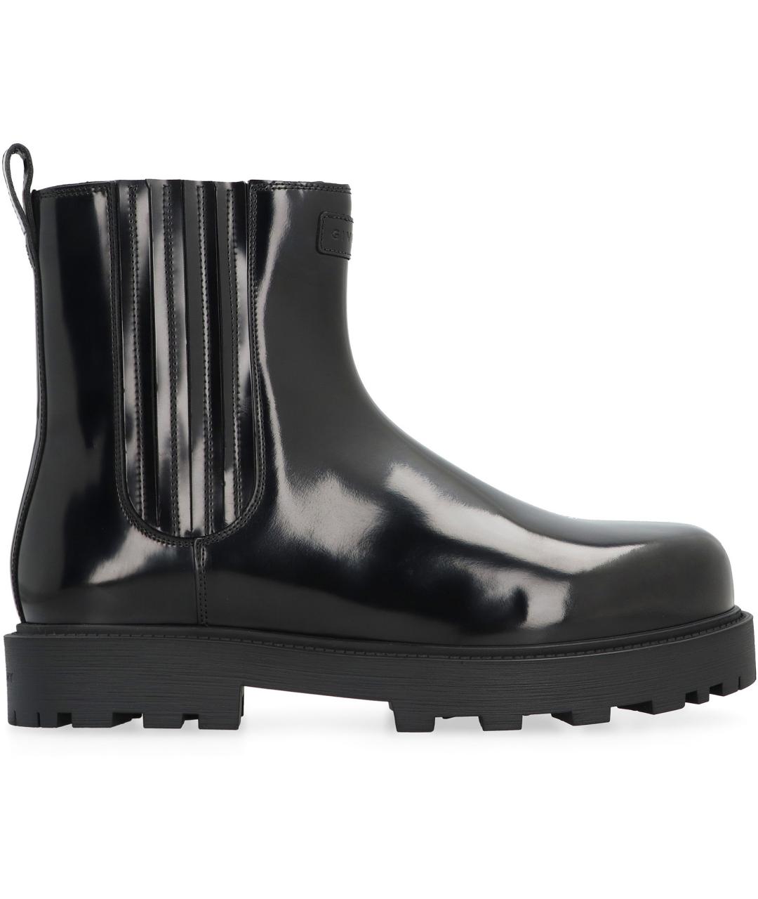 GIVENCHY Черные кожаные высокие ботинки, фото 2