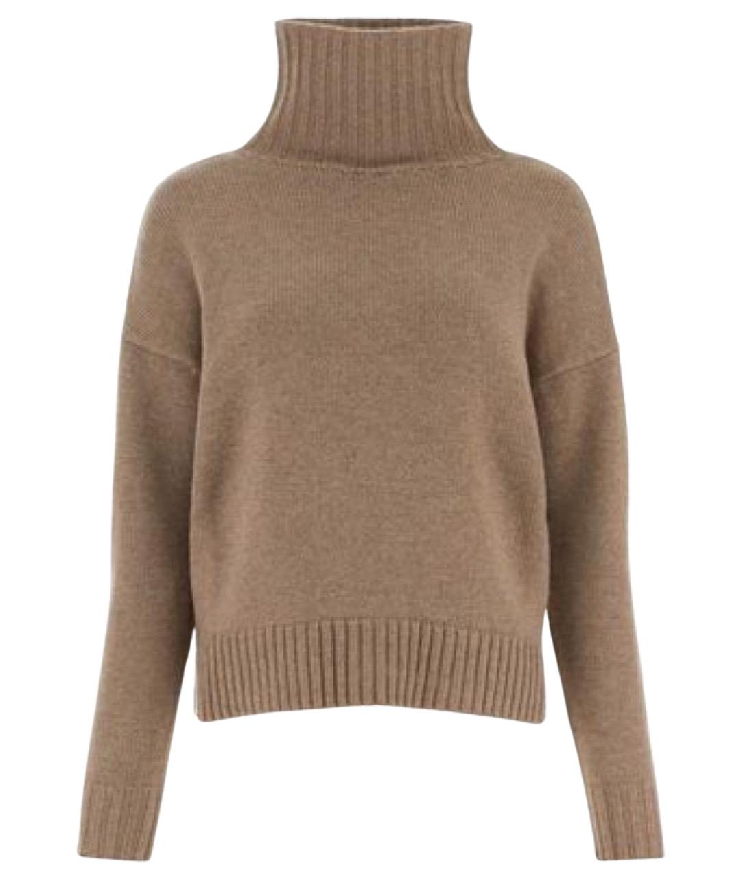 MAX MARA Бежевый шерстяной джемпер / свитер, фото 1