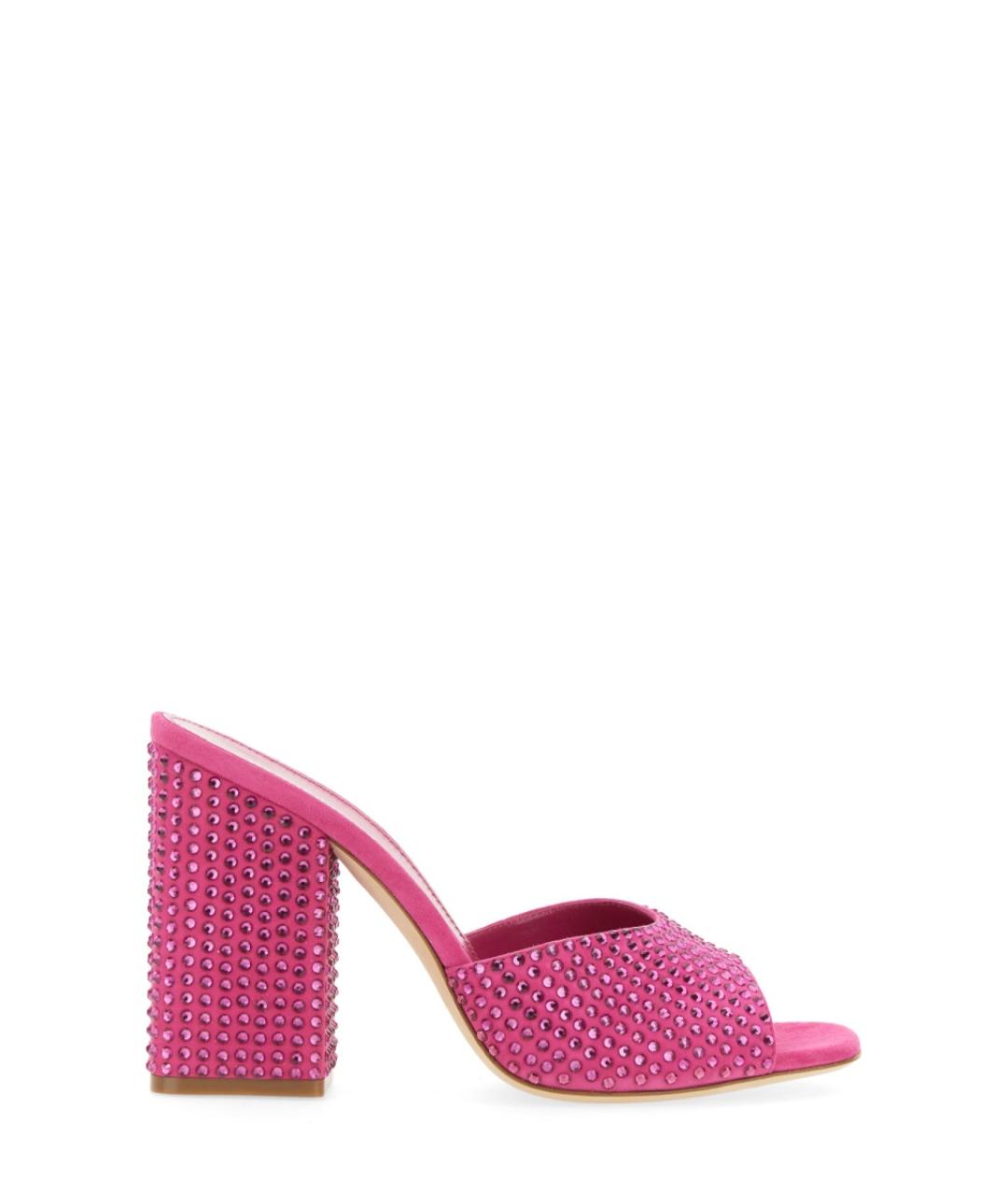 PARIS TEXAS Фуксия кожаные туфли, фото 1