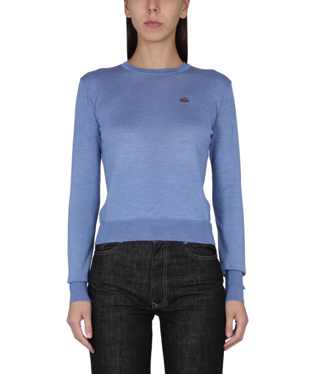 VIVIENNE WESTWOOD Синий шерстяной джемпер / свитер, фото 2