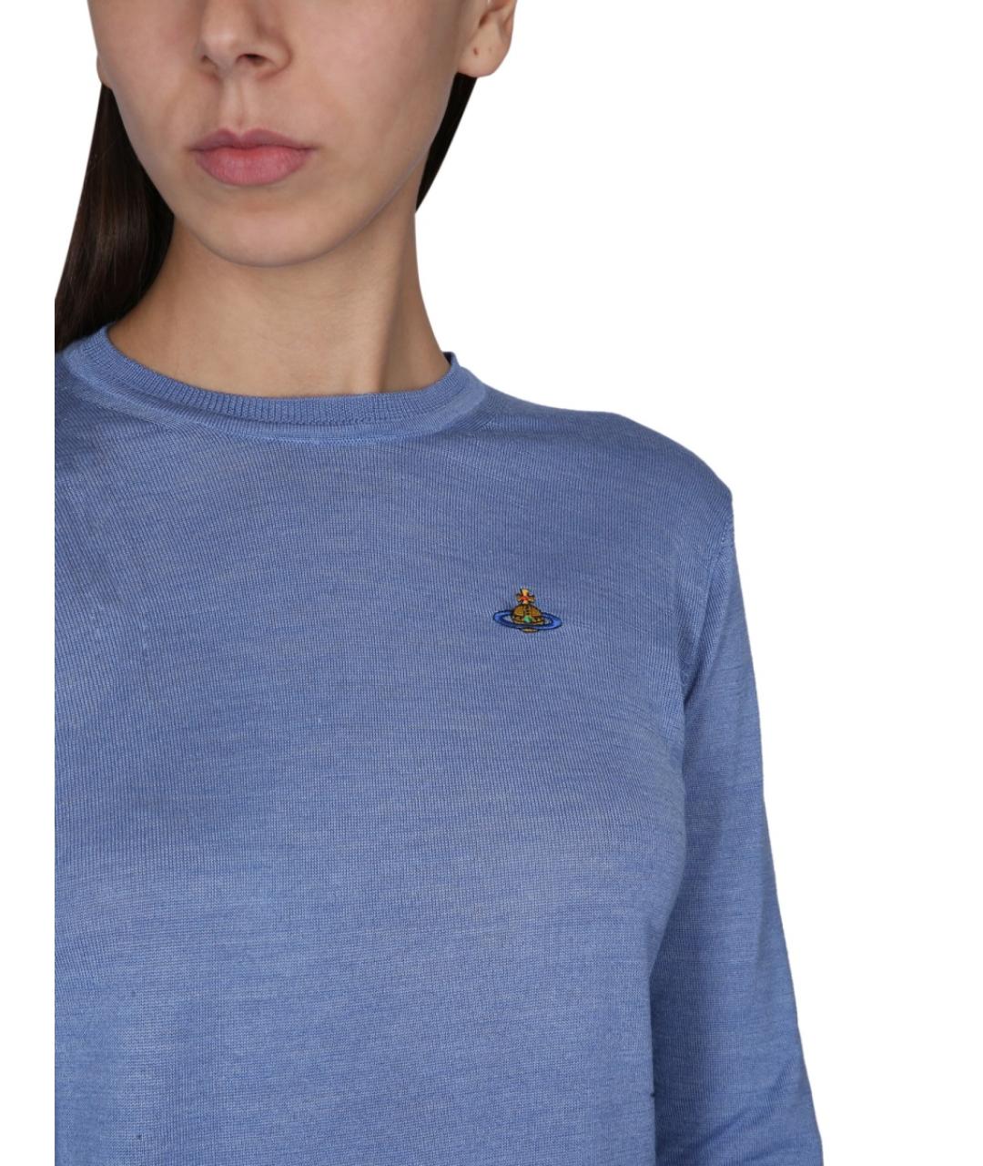 VIVIENNE WESTWOOD Синий шерстяной джемпер / свитер, фото 5