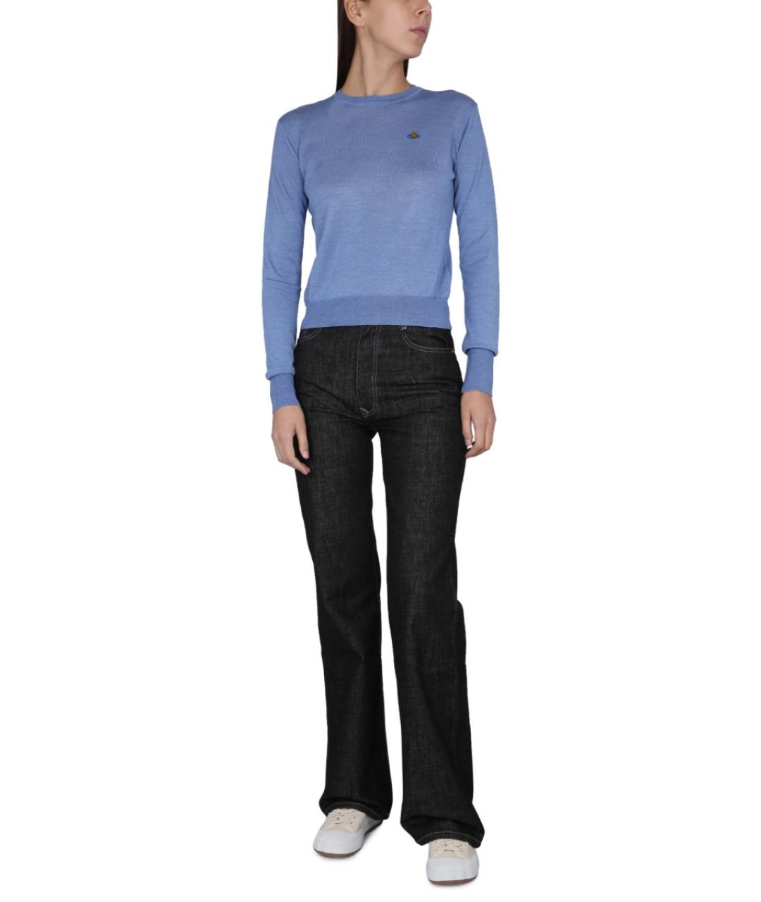 VIVIENNE WESTWOOD Синий шерстяной джемпер / свитер, фото 3