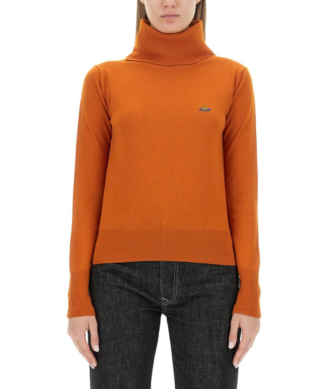 VIVIENNE WESTWOOD Оранжевый шерстяной джемпер / свитер, фото 2