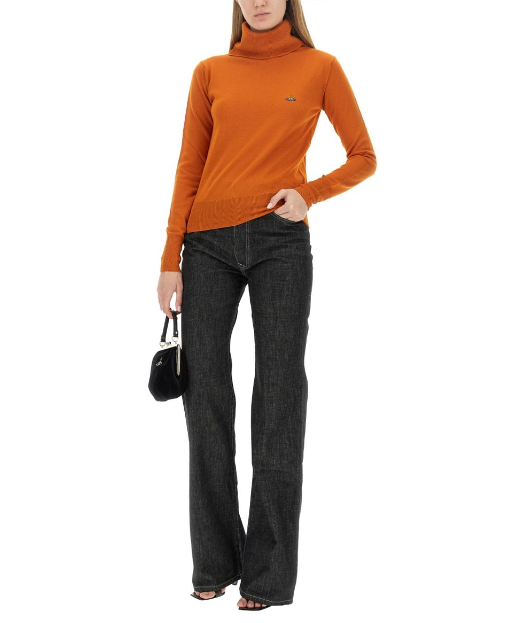 VIVIENNE WESTWOOD Оранжевый шерстяной джемпер / свитер, фото 3