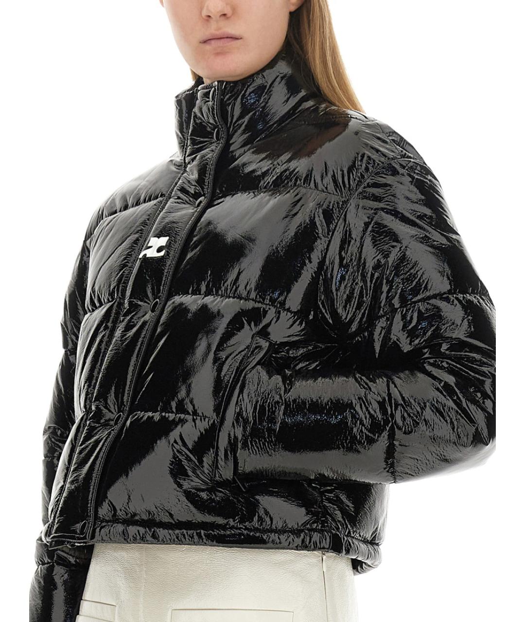 COURREGES Черная полиамидовая куртка, фото 5