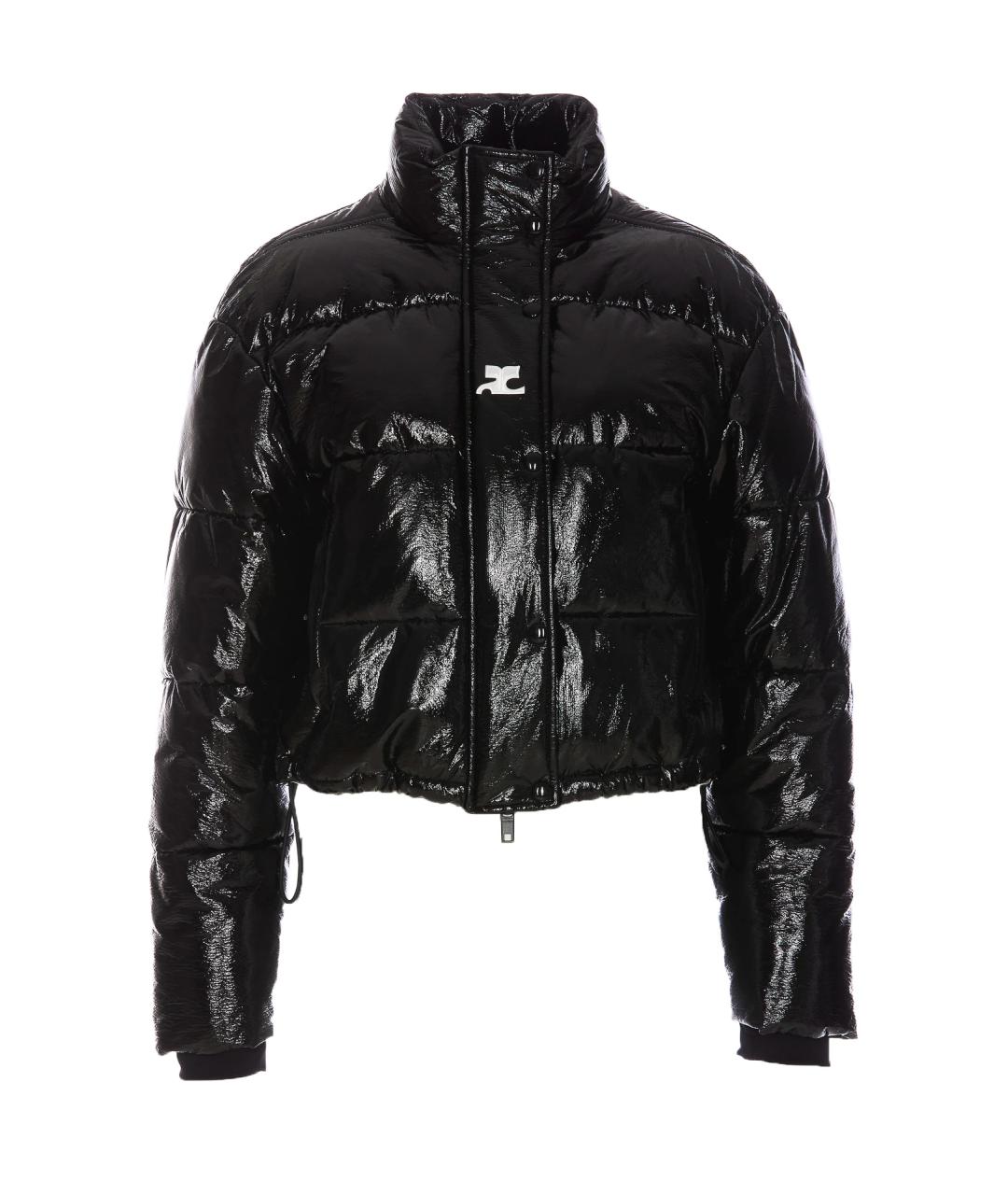 COURREGES Черная полиамидовая куртка, фото 1