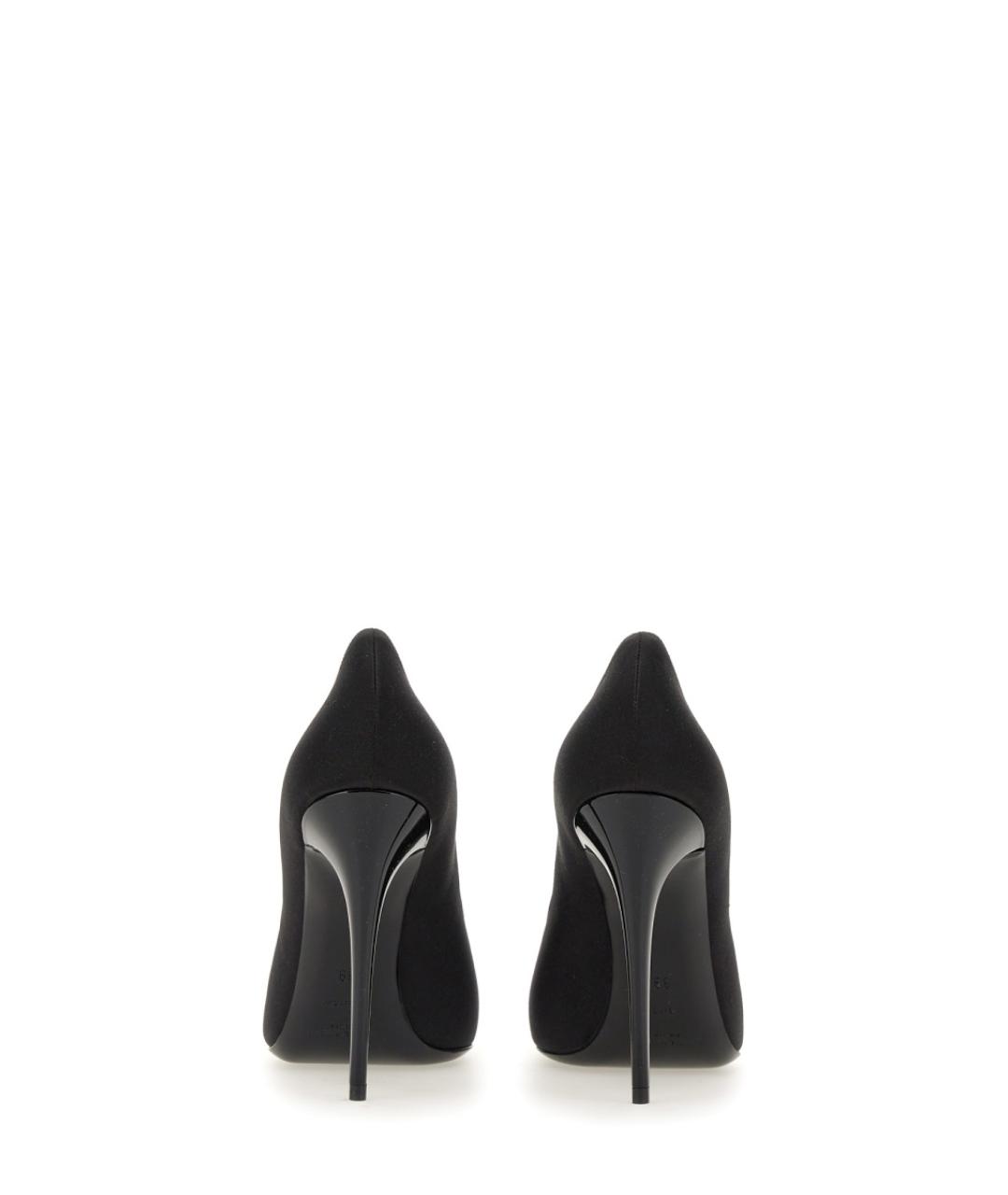 SAINT LAURENT Черные синтетические туфли, фото 3