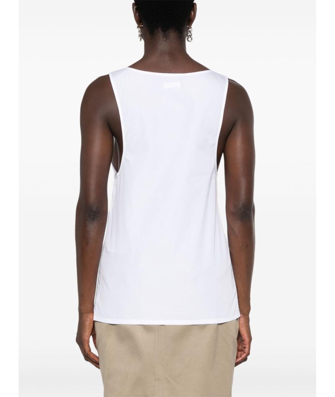 SAINT LAURENT Белая хлопковая майка, фото 3