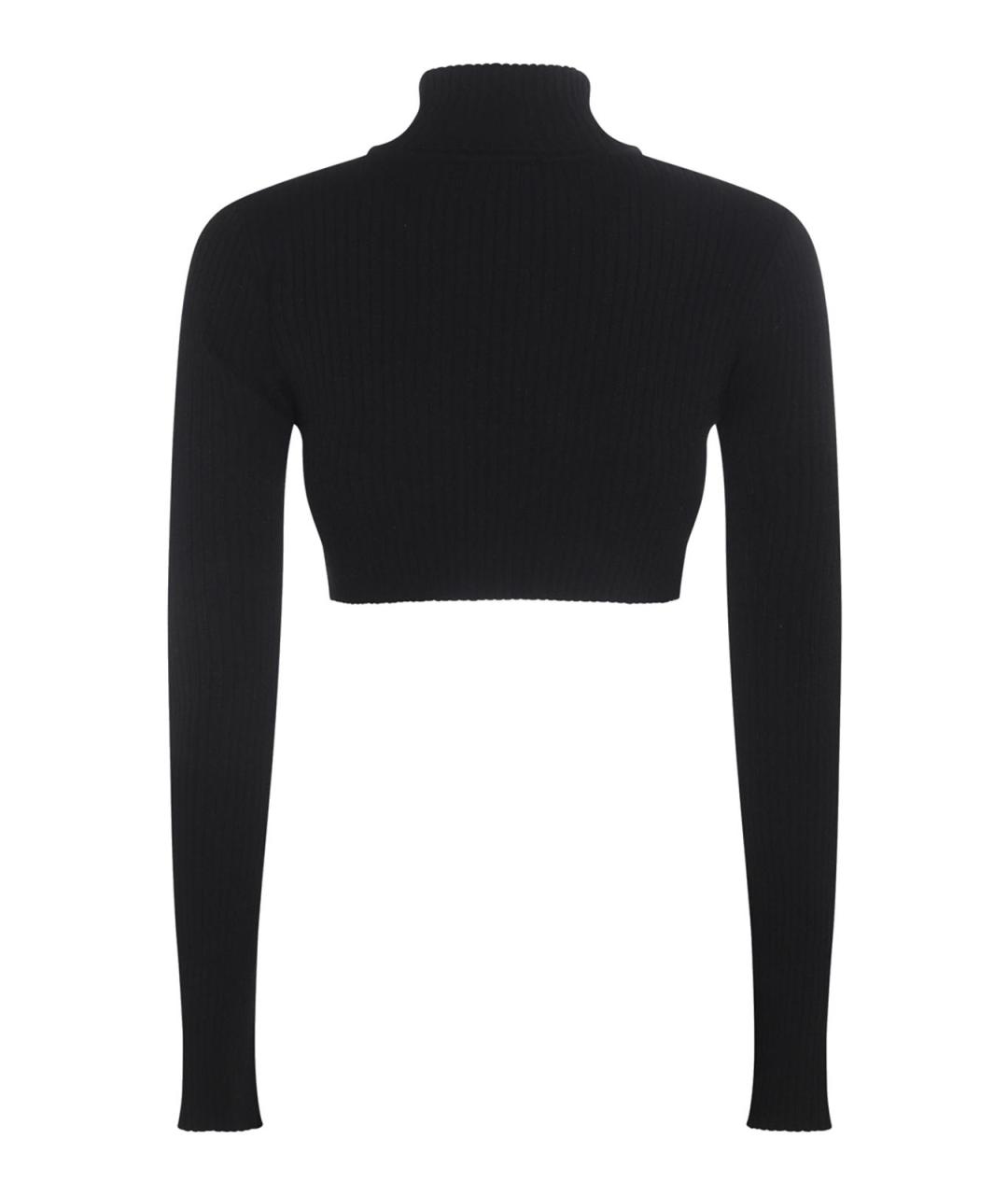 COURREGES Черный полиэстеровый джемпер / свитер, фото 1