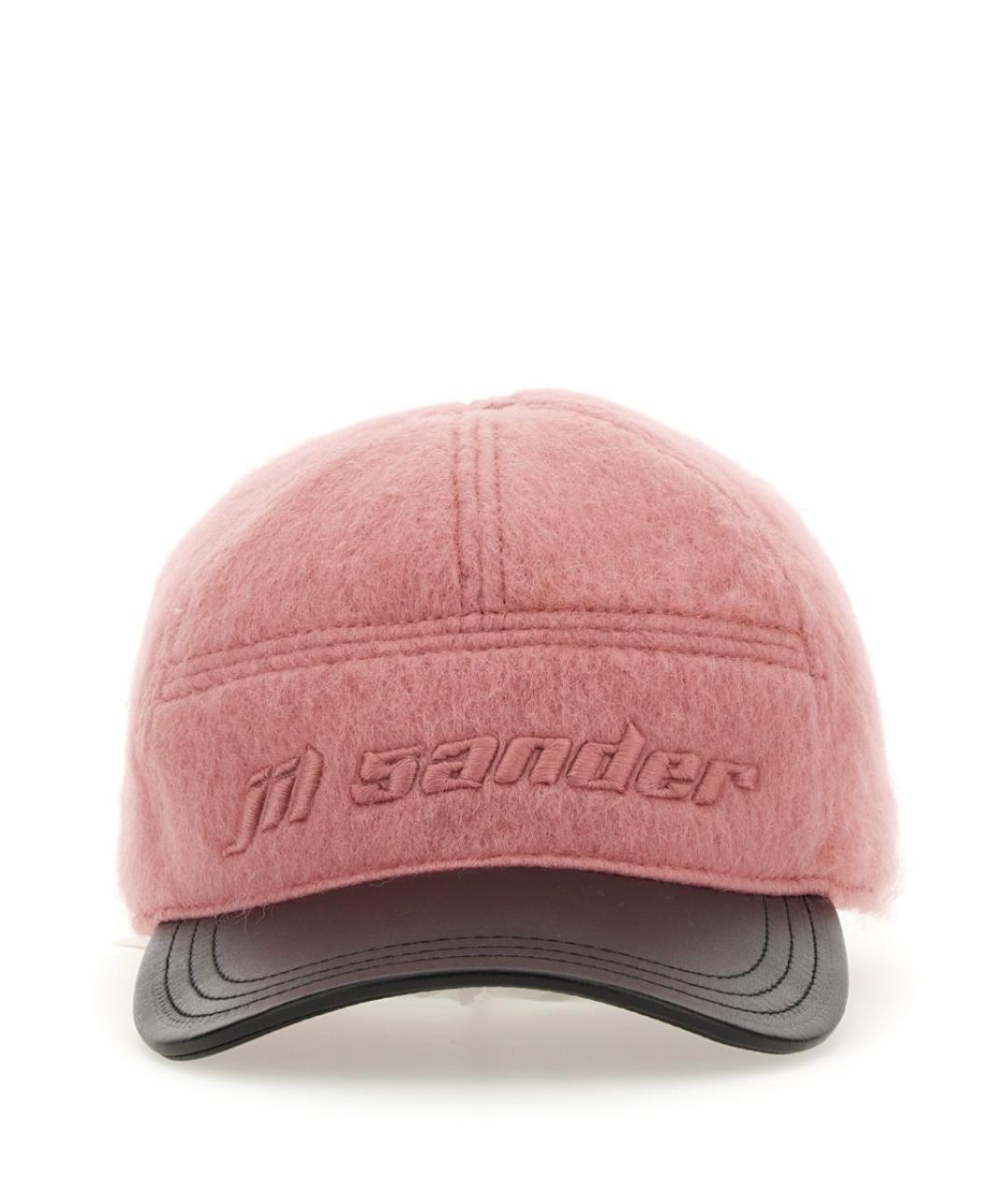 JIL SANDER Розовая шерстяная кепка, фото 1