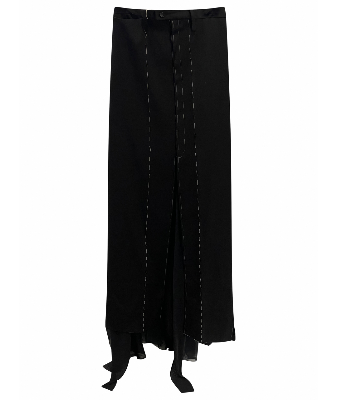 MAISON MARGIELA Черная шерстяная юбка макси, фото 1