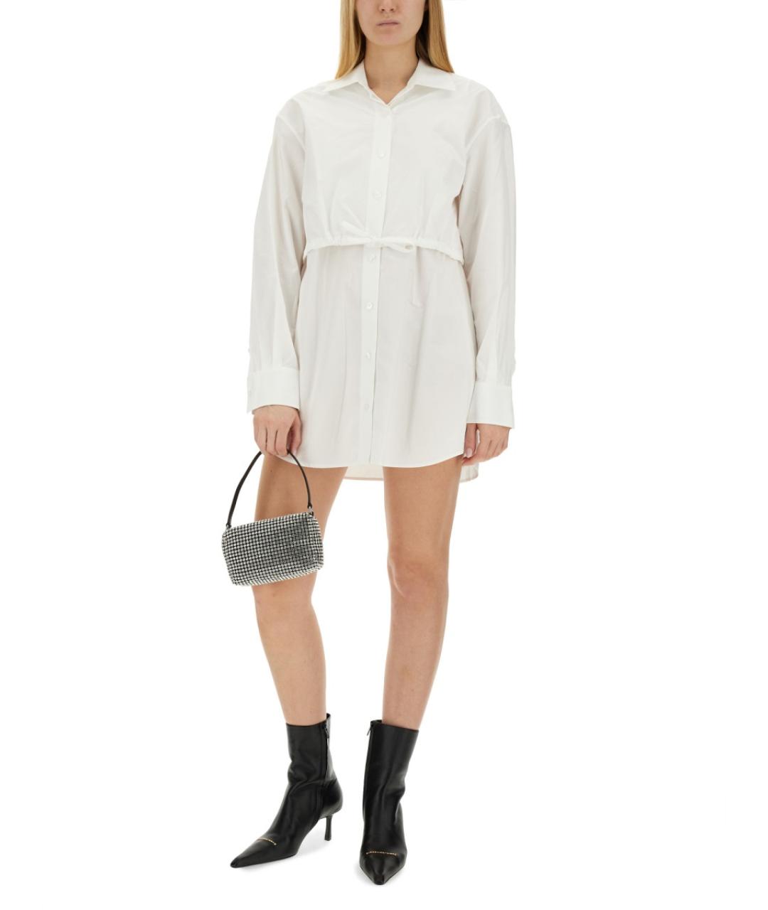 T BY ALEXANDER WANG Белая хлопковая рубашка, фото 3