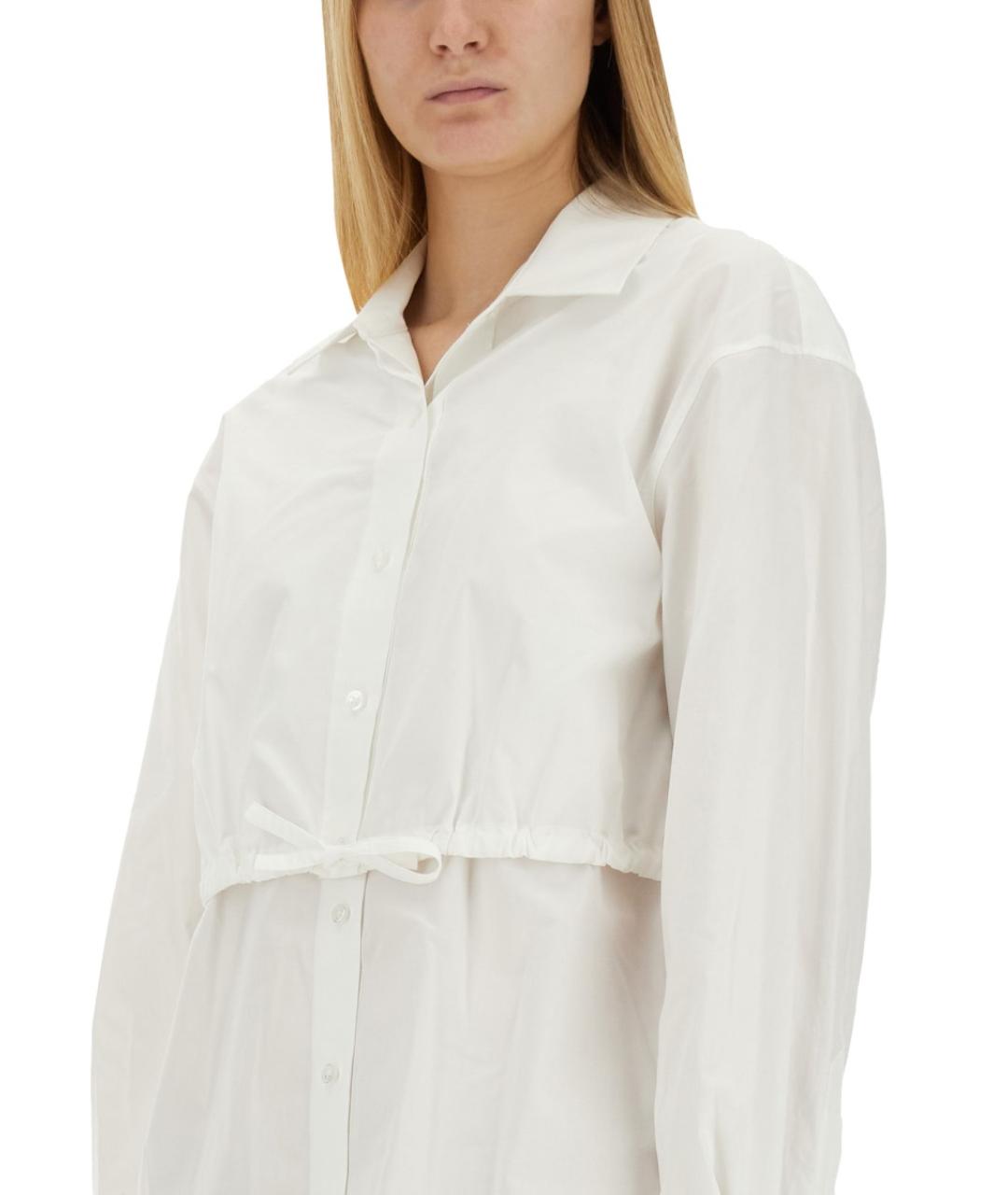 T BY ALEXANDER WANG Белая хлопковая рубашка, фото 5