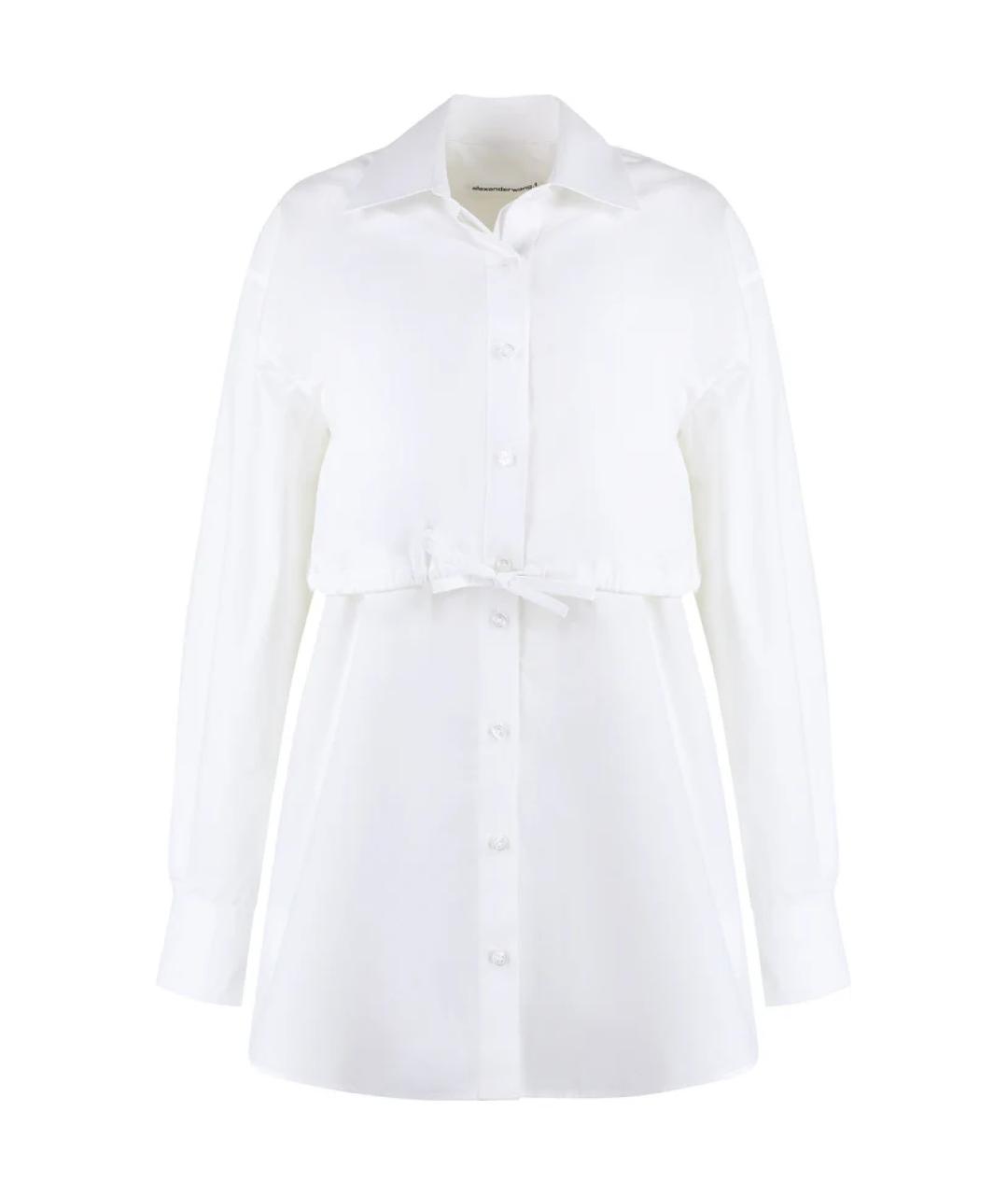 T BY ALEXANDER WANG Белая хлопковая рубашка, фото 1