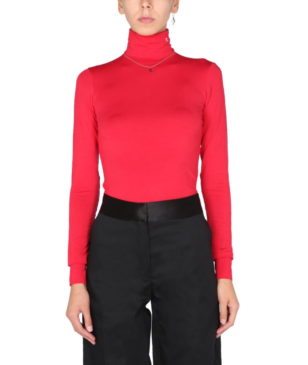 RAF SIMONS Красная синтетическая водолазка, фото 2