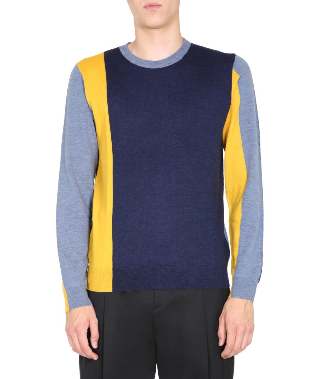 J.W.ANDERSON Синий шерстяной джемпер / свитер, фото 2