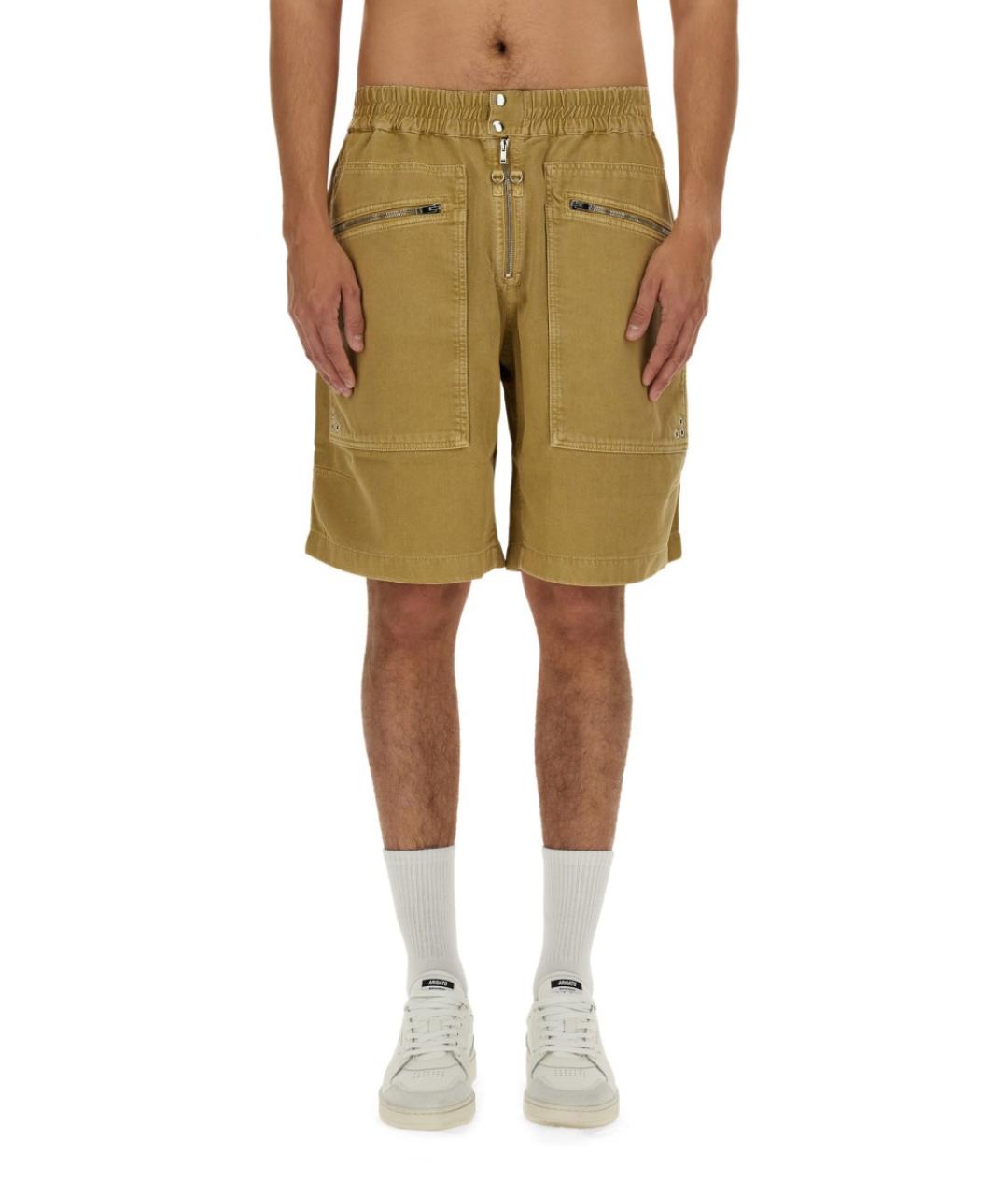 ISABEL MARANT Бежевые хлопковые шорты, фото 5