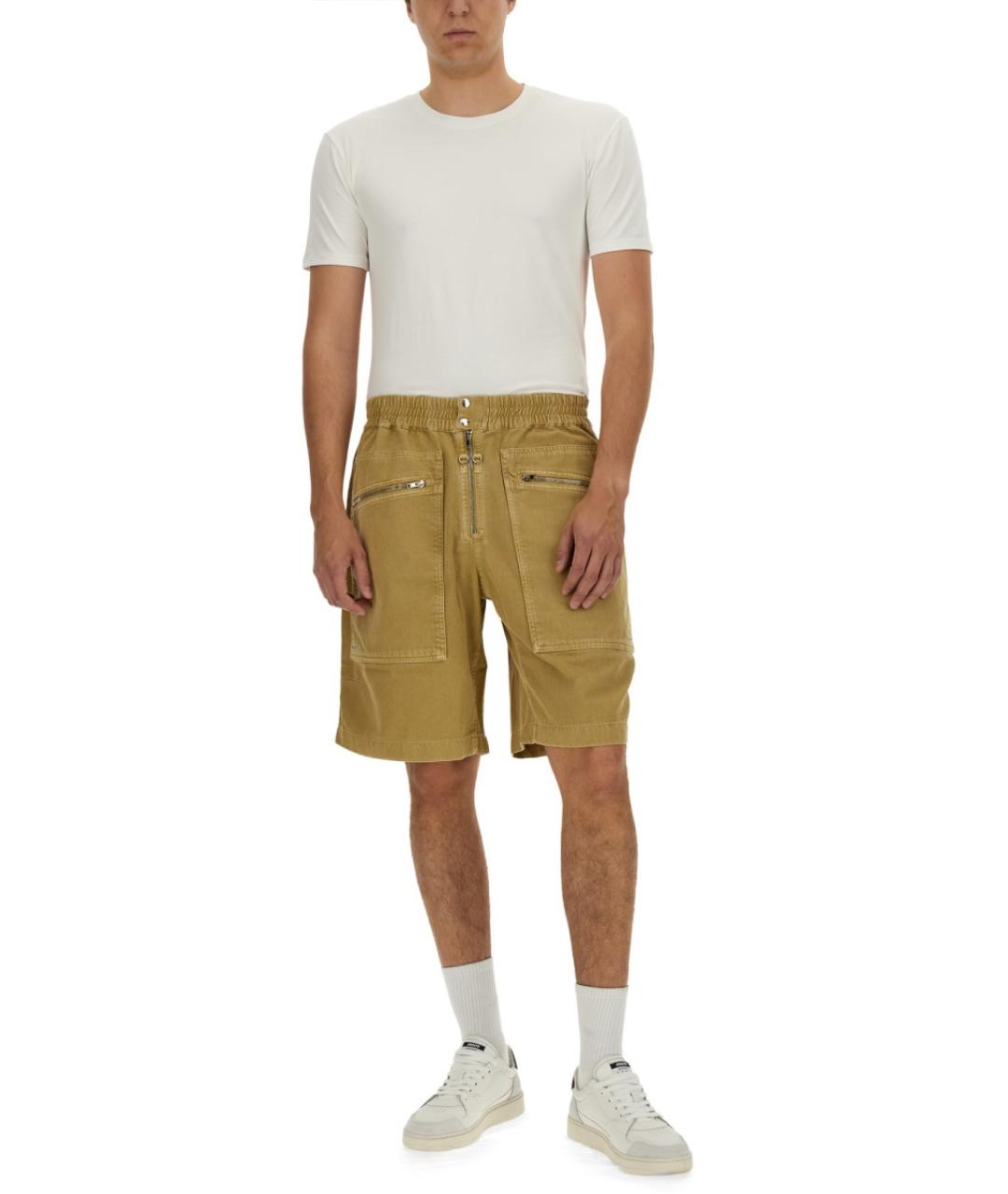 ISABEL MARANT Бежевые хлопковые шорты, фото 2