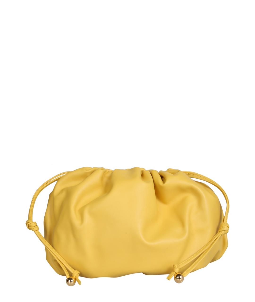 BOTTEGA VENETA Желтая кожаная сумка через плечо, фото 2