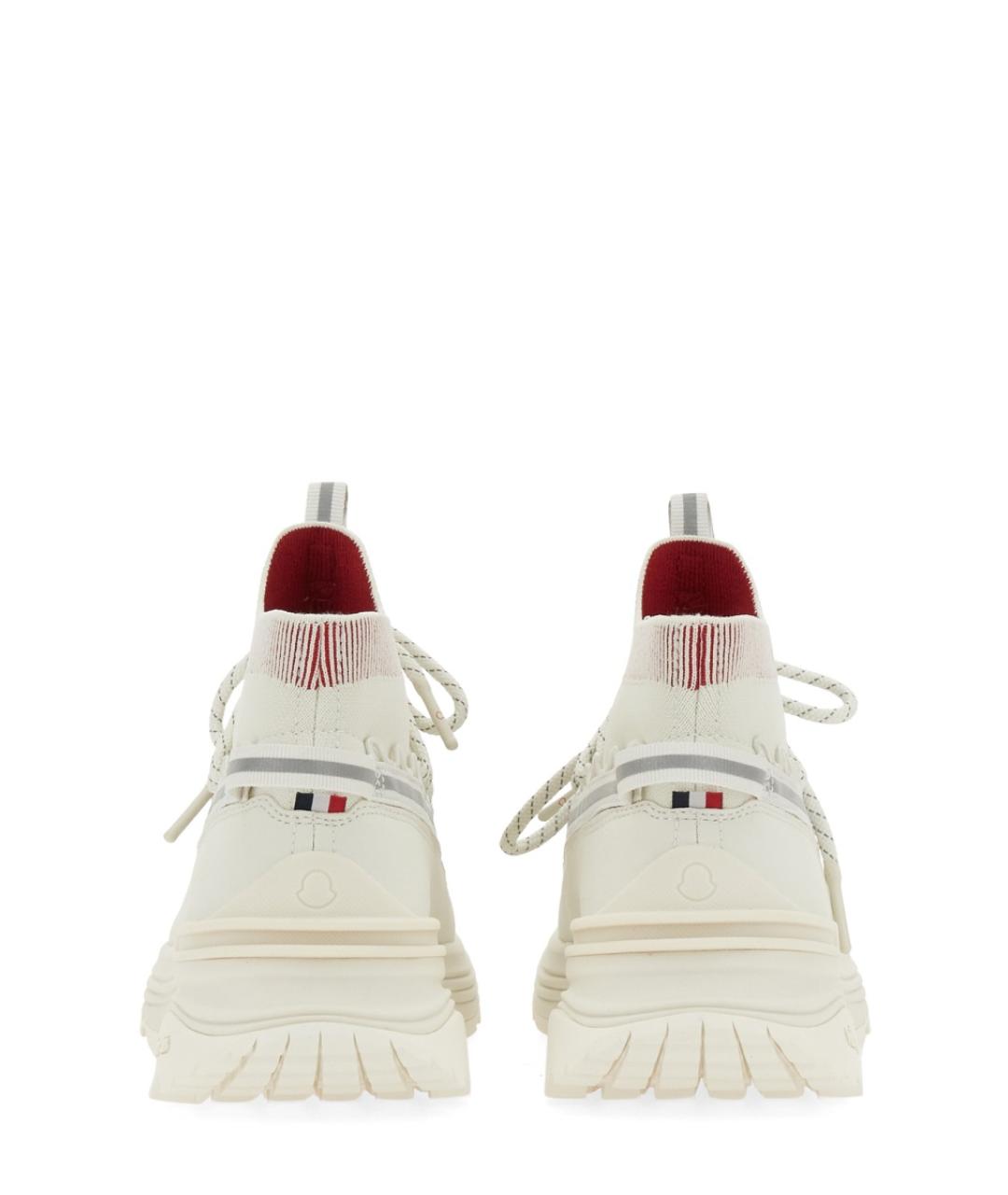 MONCLER Белые синтетические кроссовки, фото 3
