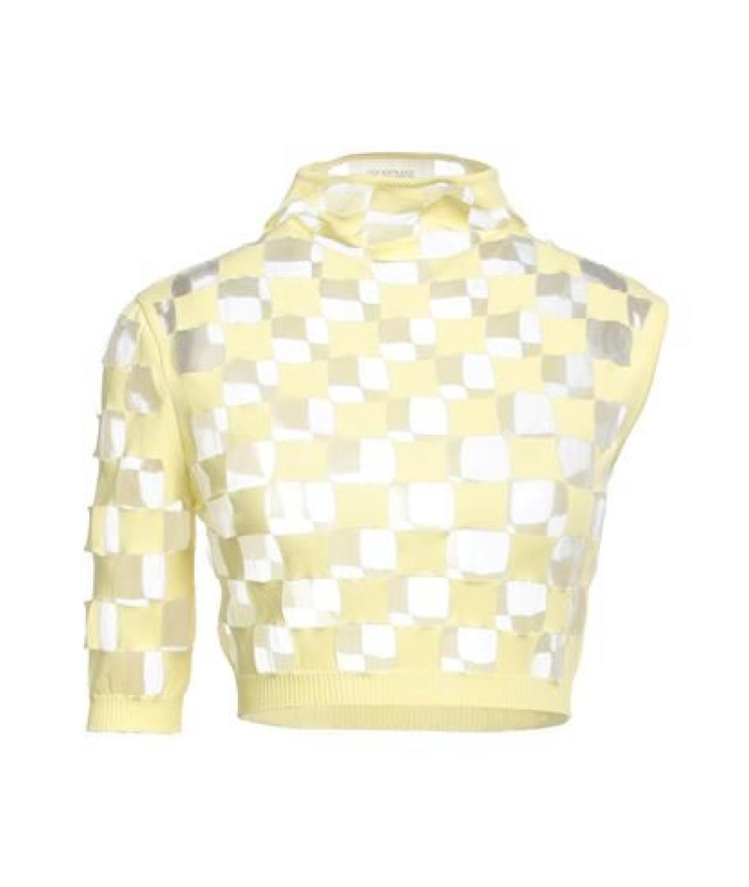 MAX MARA Желтая вискозная блузы, фото 1