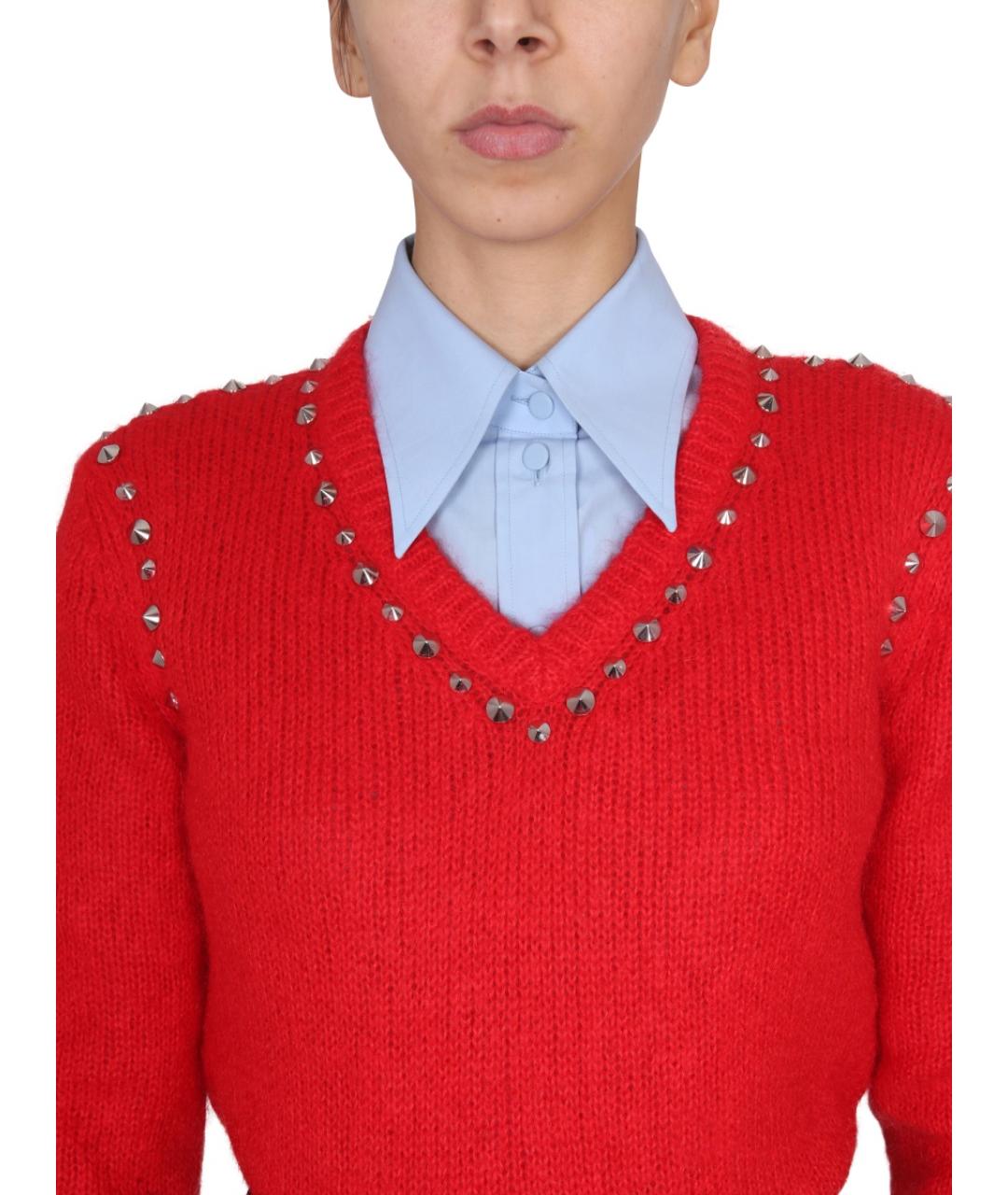 GUCCI Красный шерстяной джемпер / свитер, фото 4