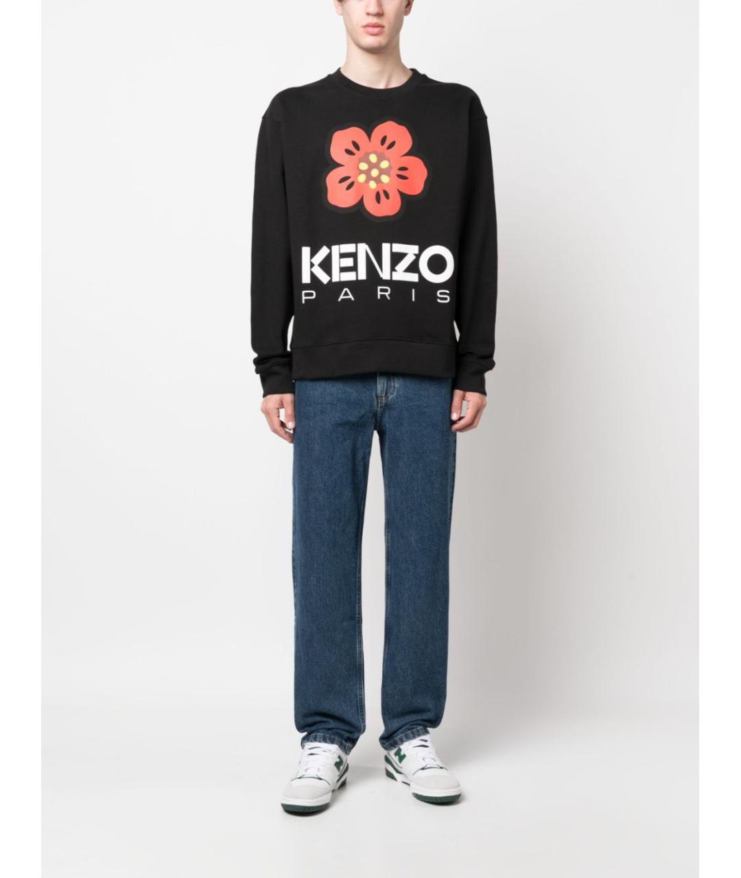 KENZO Черный хлопковый джемпер / свитер, фото 2