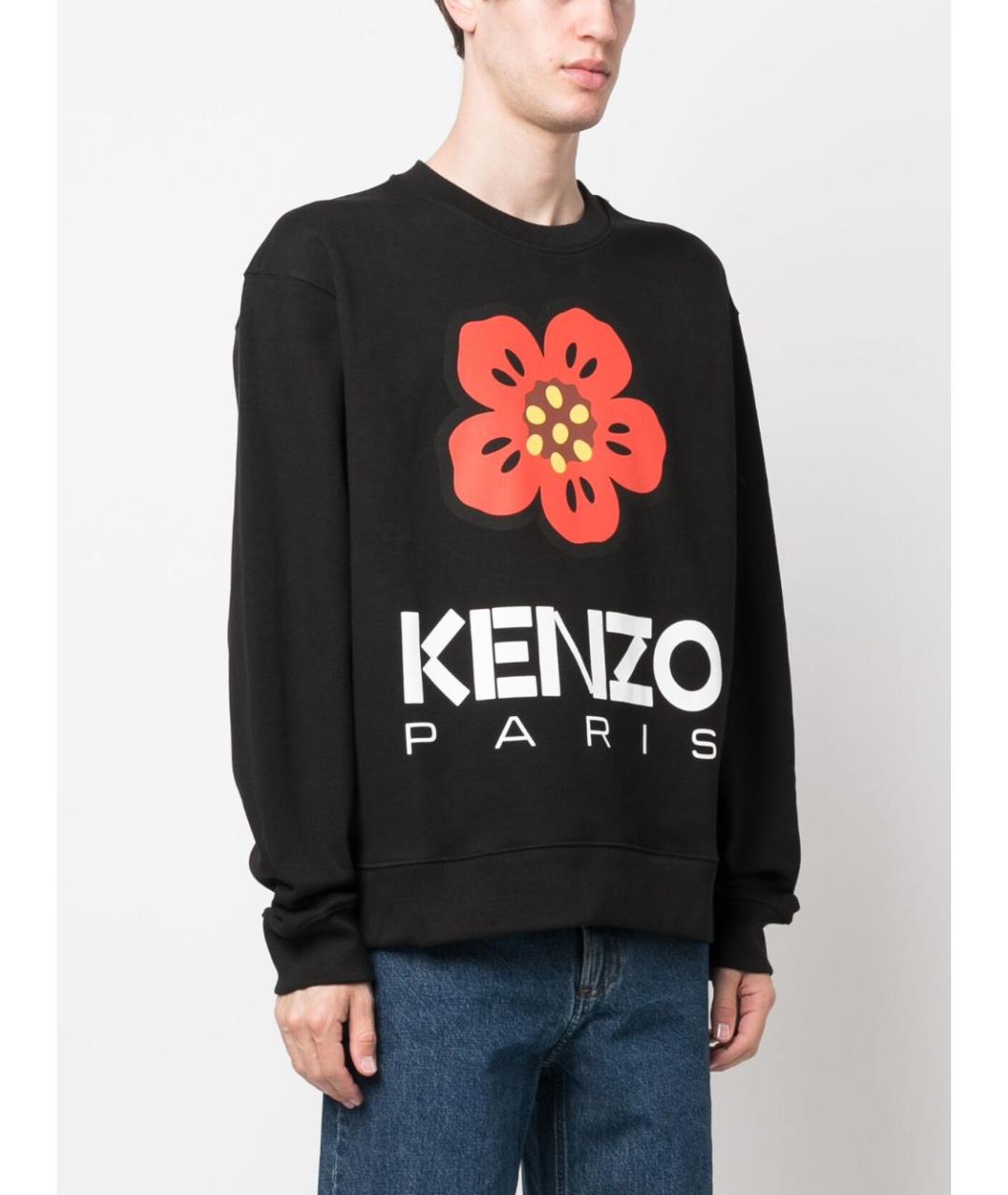 KENZO Черный хлопковый джемпер / свитер, фото 5